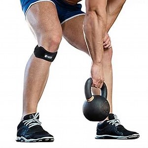 Copper Compression Patella Tendon Knee Support Brace with Adjustable Straps. Copper Infused Knee Stabilizer for Running, Meniscus Tear, ACL, MCL, Arthritis, Joint Pain Relief. Fit for Men & Women