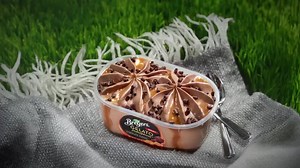 Trio of textures means triple the pleasure. Elevate date night with Breyers Chocolate Caramel Gelato. | Breyers