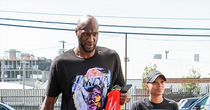 Lamar Odom Outside of the 'DWTS' Studio With GF Sabrina Parr: Pics