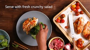 Taste like pizza, but it's chicken! Stuff your chicken breasts with your favourite pizza toppings for an explosion of flavour.  #feastonfestive | Festive Chicken | Facebook