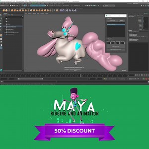 50% OFF – Rigging and Animation in Maya Bring almost any 3D character to life, whether it is a human or an animal. Maya is the industry standard for animation and rigging. If you want to animate characters like 3D animators from Disney, you are in the right place. This course will teach you how to create a rig that can be quickly and easily animated manually or automatically. ✅ mGear systems to create our own setups. ✅ Start from rigging and end with the final animation. ✅ Bring almost any 3D ch