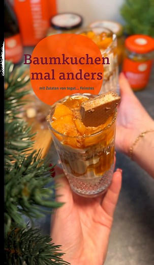 Baumkuchen-Schicht-Dessert für Weihnachten