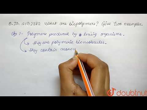 What are biopolymers? Give two examples