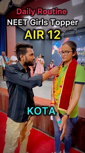 45K views · 10K reactions | Daily Routine of Neet Topper | Girls Topper #neet #result #topper #tips #kota | Kotajaankari.com | Facebook