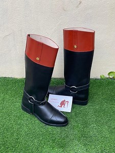 Handmade Revolutionary Riding Leather Long Boot With Leather Sole. Colonial Tall Boots Horse Riding Boot, Leather Men Boot. - Etsy