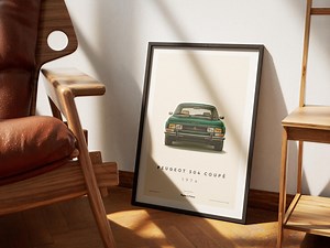 PEUGEOT 504 COUPE 1974 | Digital Automotive Poster | Automotive | Because | Digital Download - Etsy