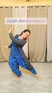 6.1K views · 856 reactions | Gulabi sharara steps - online dance classes for adults and kids. DM to join regular class . . . . #gulabisharara #paharisong #folkdance #indiandance | Ghungroo by Zinia - Dance Academy | Facebook
