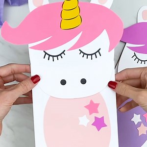 2.5K views · 78 reactions | 濾 Unicorn Puppet Craft ✂️ Get the template on the blog | Simple Everyday Mom | Facebook