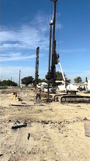 Fundation drilling holes 20 ft and bell