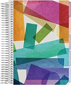 A5 12 Month Spiral Bound Life Planner ( July 2022 - June 2023 ) - Harmony Colorful Cover + Harmony Neutral Interior Pages. Horizontal Weekly and Monthly Agenda by Erin Condren.