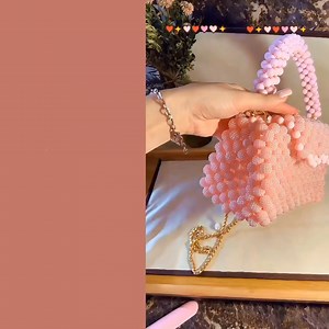 A Berry Good Look! ✨ This stunning beaded bag, featuring pink bayberry beads is quite unique in shape, different from the regular bayberry beaded bag designs. This will definitely stand out any where. 🩷 📹@Kurtveliyeva #lovebeads #beadedbag #beadedpurss #bayberrybeads #handmadebag #beadsbag #beading #beads #beadwork #beadingpattern #beadingtechniques #handmadewithlove | Love Beads