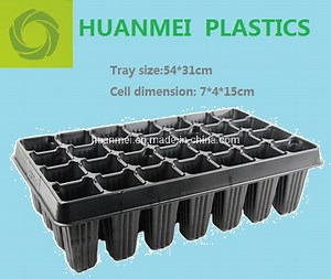 [Hot Item] 28cells Propagation Tray Plastic Deep Plug Tray for Tree Vegetable Seedling