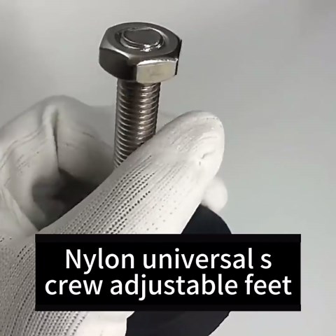 BORDSTRACT 4Pcs M16 Leveling Feet, Adjustable Threaded Levelers, Anti Skid Swivel Furniture Levelers, Heavy Duty Machine Leveling Feet for Workbench, Mechanical Equipment (D125*M16*50)