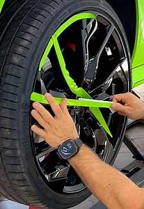 Transform Your Wheels: Black to Neon Green in Minutes!
