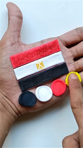 🇪🇬 Egypt Mesir flag in hand #egypt #flag