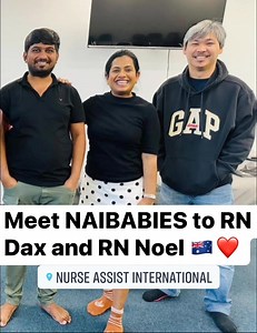 Meet my proud #naibabies RN’s Dax Patel 🇮🇳 RN NOEL 🇵🇭 Australia who were able to successfully pass their #OSCE exam with the help of NURSE ASSIST INTERNATIONAL …#naibabies to proud #AURNs! 🩺✨Results of hard work , dedication and right guidance from experienced staff members and practice in labs with unlimited access. 💙Hard work, perseverance, and NAI’s guidance—this is what success looks like! 🌟 Join 𝐍𝐀𝐈 to fulfill your dream of becoming an 𝐑𝐍 𝐢𝐧 𝐀𝐮𝐬𝐭𝐫𝐚𝐥𝐢𝐚🇦🇺❤️. 📩Feel fr