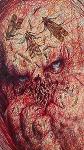 2.1K views · 94 reactions | Process... Ballpoint pen on paper. #ilokunst #Writing #pen #ballpointpen #kunst #red #paintingprocess #art #emotionalart | ilokunst | Facebook