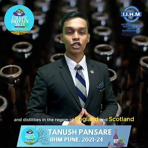IIHM family congratulates Tanush Pansare of IIHM Pune for being selected as one of the students for the IIHM Wine and Malt Educational Tour 2023. #iihmbest3years #iihm30years #iihmhotelschools #LearningIsFun #IIHMwineMaltEducationTour2023 #winetour #whisky #winemaking #IIHMeducationTour #educationoutsideclassroom | IIHM, International Institute of Hotel Management | Facebook