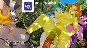 MLP - Zebra - Blacked/Bnwo - short - pmv_dude2