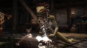 Skyrim- Argonian and Khajiit Have a Little Fun
