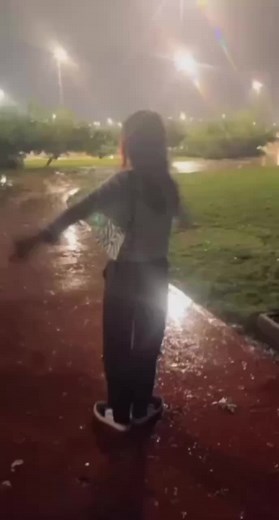 Walking in the Moonlight: A Nighttime Park Stroll