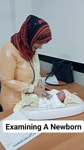 Examining A Newborn. #newborn #cute #angel #doctor #gynaecologist #india #pakistan | Dr.Namra khalid awan
