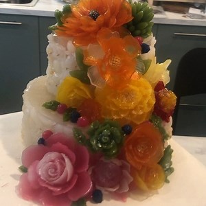 43 reactions | 4D agar agar art cake today | AKI 3D JELLY CAKE | Facebook