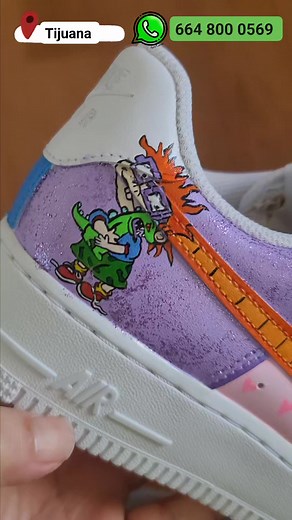 Angelica Pickles Nike AF1 WhatsApp 664 800 0569 #CustomSneakers #rugrats #nikeaf1 | Aly Castro