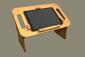 Plans for iPad / Kindle Adjustable Tilt Lap Stand Digital Woodwork Plans Only US Imperial Armchair Device Stand With Cut Lists - Etsy UK