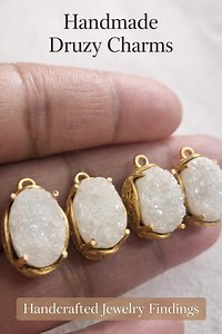 Gold Filigree Druzy Stein-Anschlüsse, 20 mm DIY Ohrring Zubehör - Etsy.de