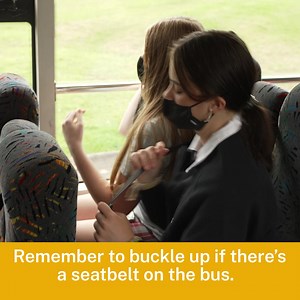 🚌 School buses in rural and regional NSW are now fitted with seatbelts. Always wear your seatbelt to help keep you safe. | NSW Road Safety - NSW GOV