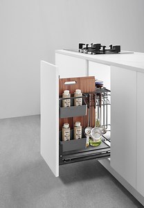 [Hot Item] Cabinet Pull out Drawer Basket Seasoning Sauce Wire Basket