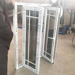 [Hot Item] Modern Window Grill Design Hurricane Impact Glass Windows and Doors with Grey Reflective Glas