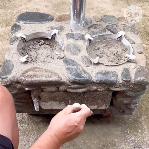 172K views · 321 reactions | Making a firewood stove out of stones & cement | Bored Panda Art | Facebook