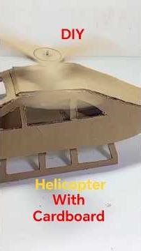 how to make a helicopter with cardboard