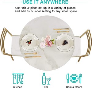 [Hot Item] Two Chairs Set Apartment Kitchen Table