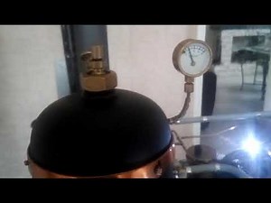 Chaudière vapeur + moteur vapeur en fonctionnement