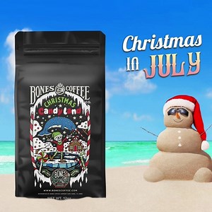 It's summer and Christmas just seems too far away! We've brought back our holiday flavors until the end of July! Stock up on your favorite holiday flavors before they head north again! | Bones Coffee Company