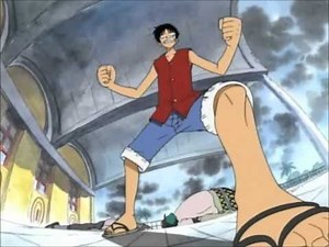 One Piece: "Don't dare make my navigator cry!" - Luffy