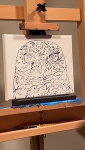 New painting: Shoco portrait Acrylics on canvas Size: 8x10inch Not available #aruba #acrylic #painting #owl | Artmando Multimedia