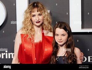 (left to right) Ashleigh Cummings and Caoilinn Springall, attends the global premiere of the new Amazon Prime Video series Citadel at the Theatre Royal, Drury Lane, in London. Picture date: Tuesday April 18, 2023 Stock Photo - Alamy