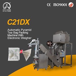 [Hot Item] Automatic India Pataka Tea Pyramid Tea Bag Packing Machine with Outer Envelope