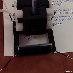 2.1M views · 39K reactions | This robot can replicate handwriting and draw via ZarPlotter | Interesting Engineering | Facebook