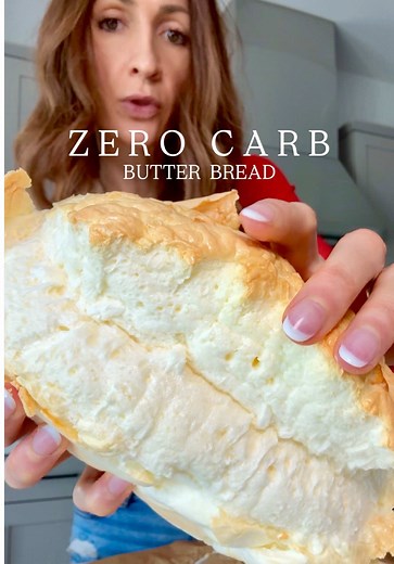 NEW zero carb egg white butter bread recipe coming in hot! This is a revamped version of my classic cottage cheese bread I created 4 years ago that went viral....but this is even better because this bread will NOT collapse! IYKYK! If you've made my viral cottage cheese egg white bread then you know it can collapse and shrink after baking, but this version will NOT! Plus it's more moist! - Just 2 ingredients - carnivore - keto - paleo - NO grains - NO gluten - NO cottage cheese - NO yogurt MACROS