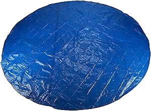 Round Pool Cover, 7ft 9ft 11ft 13ft 16ft Swimming Easy Set Pool Cover, Solar Dust Covers for Above Ground Pools with Drawstring, Hot Tub Dustproof Cover(9ft)