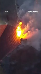 Massive historic church goes UP IN FLAMES #foxnews #news #us #fox