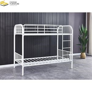 [Hot Item] Double Decker Bed Frame Bunk Bed Metal Bed Twin Over Twin Bed