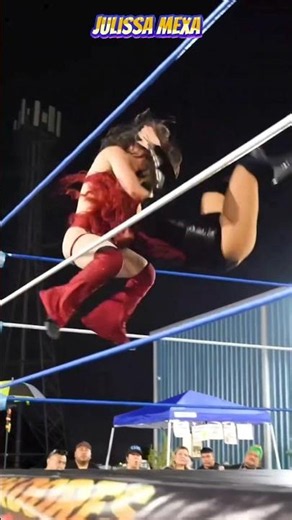 Just here enjoying Julissa Mexa tear it up all over the indies. #indiewrestling