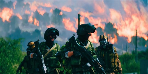 Battlefield 2042 Conquest Match on Caspian Border Map