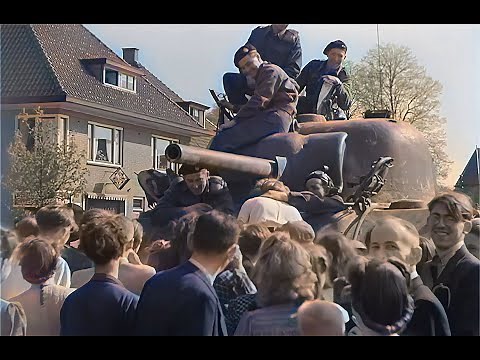 The liberation of the Dutch area of Apeldoorn in 1945 in color! De bevrijding rond Apeldoorn in 1945